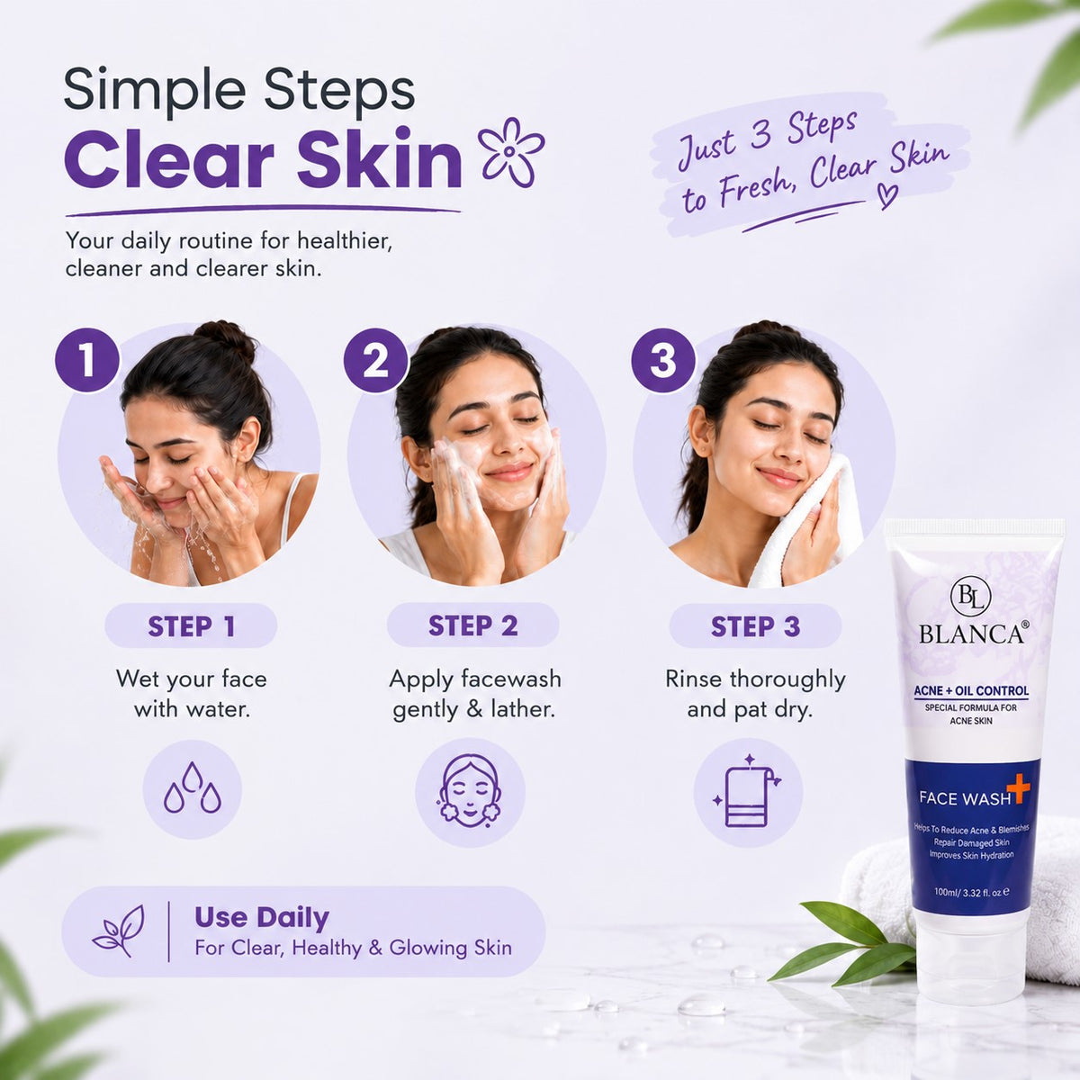 Blanca Acne and Oil Control Face Wash 100ml