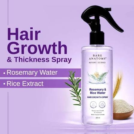 Rosemary Rice Water Hair Growth Spray – 200 ml